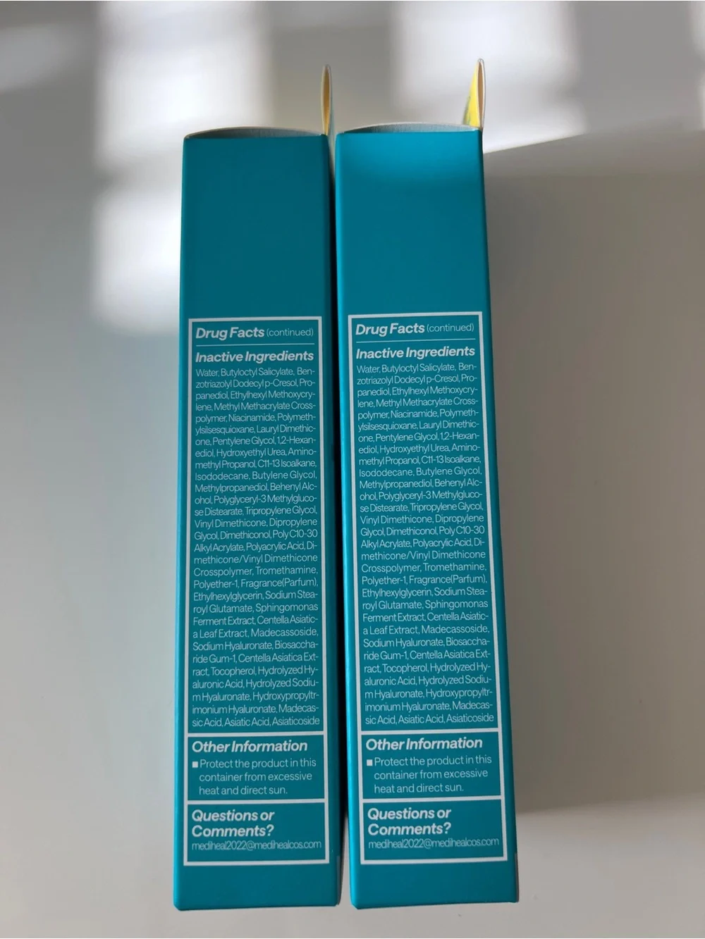 MEDIHEAL Madecassoside Moisture Sun Serum US FORMULA - Bundle of 2
